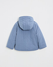 Reversible water-repellent coat Night blue color  Natalys