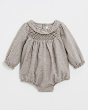 Flannel romper Beige color  Natalys