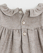Flannel romper Beige color  Natalys