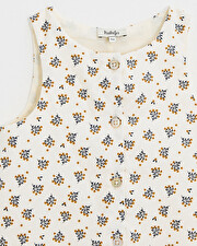 Corduroy jumpsuit Gold button print  Natalys