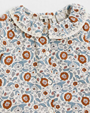 Two-piece printed pajamas Folk flower print  Natalys