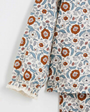 Two-piece printed pajamas Folk flower print  Natalys