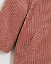 Corduroy coat Begonia pink colors  Natalys