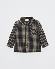 Flannel shirt Heather anthracite gray color  Natalys