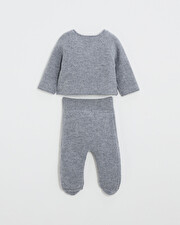 Merino wool set Grey color  Natalys