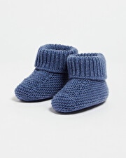 Merino wool slippers Blue color  Natalys