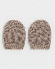 Newborn Merino wool mittens Mocha color  Natalys
