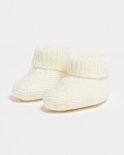 Merino wool slippers Ecru color  Natalys