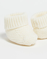 Merino wool slippers Ecru color  Natalys