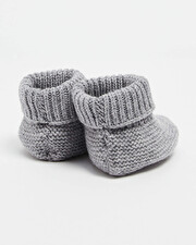 Merino wool slippers Grey color  Natalys