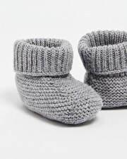 Merino wool slippers Grey color  Natalys
