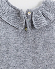 Merino wool romper Grey color  Natalys