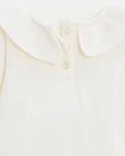 Merino wool romper Ecru color  Natalys