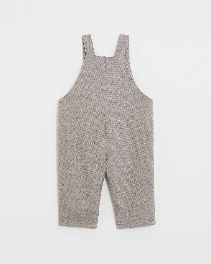 Flannel overalls Beige color  Natalys