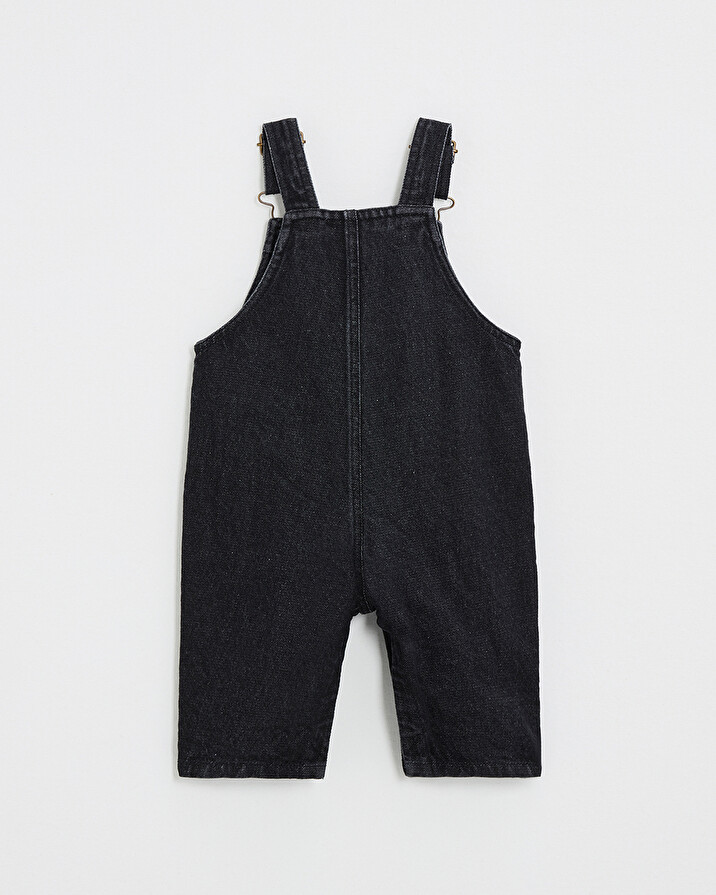 Long denim overalls Charcoal gray color  Natalys