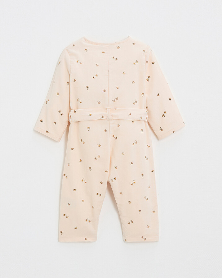 Long printed jumpsuit Semi-flower print  Natalys