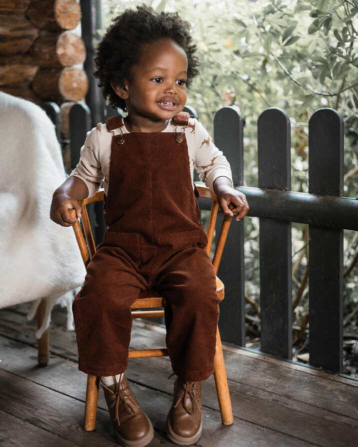 Corduroy overalls Brick color  Natalys