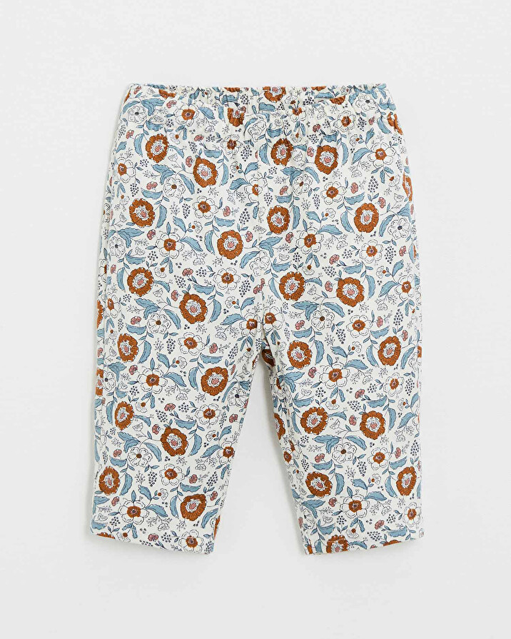 Two-piece printed pajamas Folk flower print  Natalys