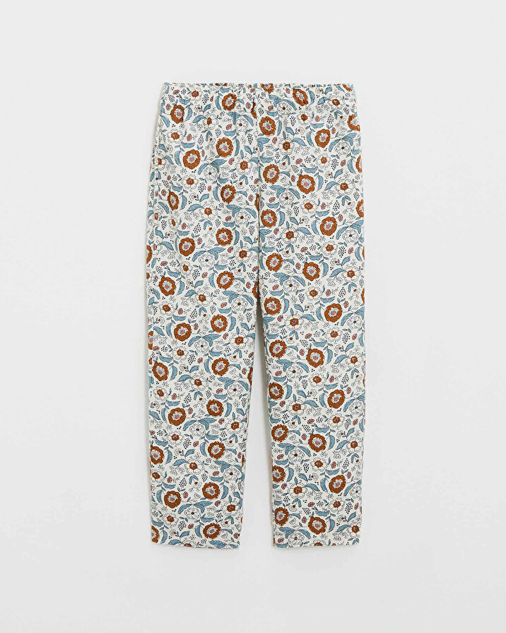 Two-piece printed pajamas Folk flower print  Natalys