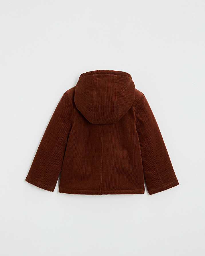 Corduroy coat Brick color  Natalys
