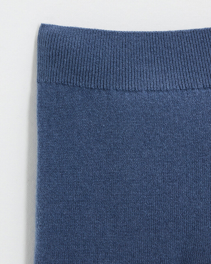 Embroidered Merino wool set Blue color  Natalys