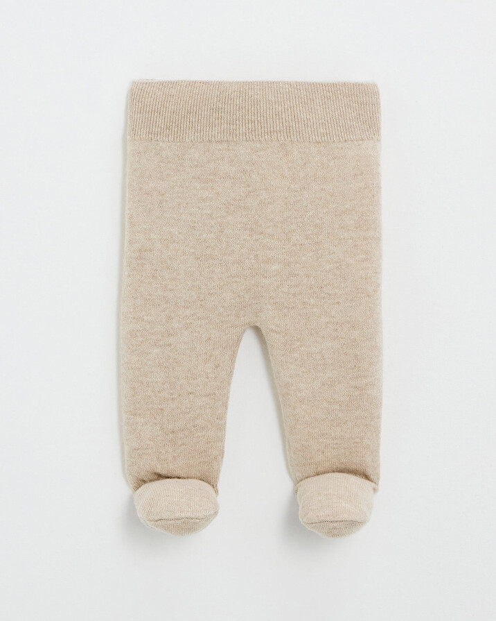 Embroidered Merino wool set Color Beige  Natalys