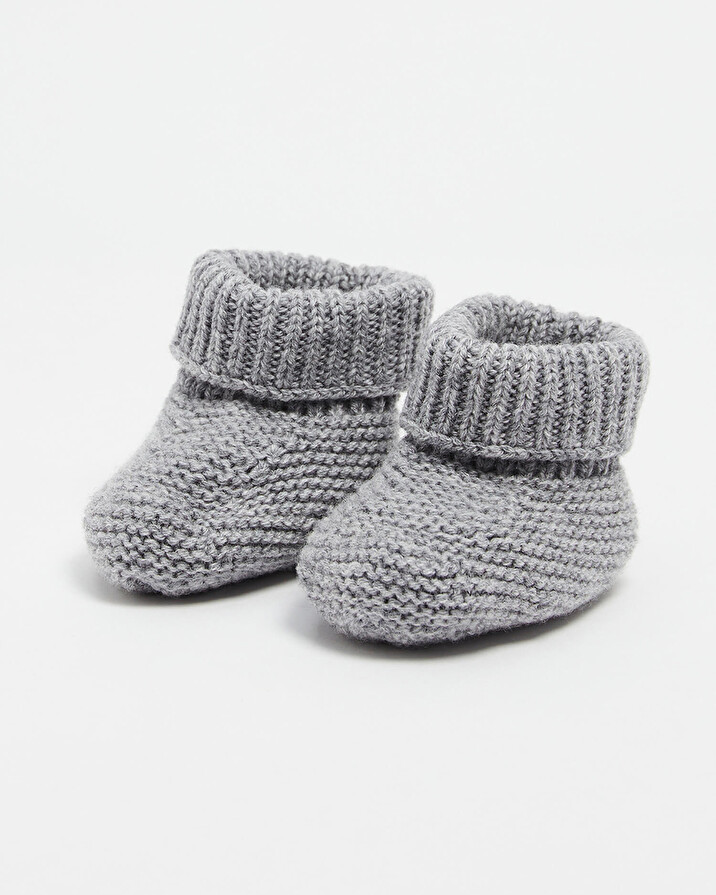 Merino wool slippers Grey color  Natalys