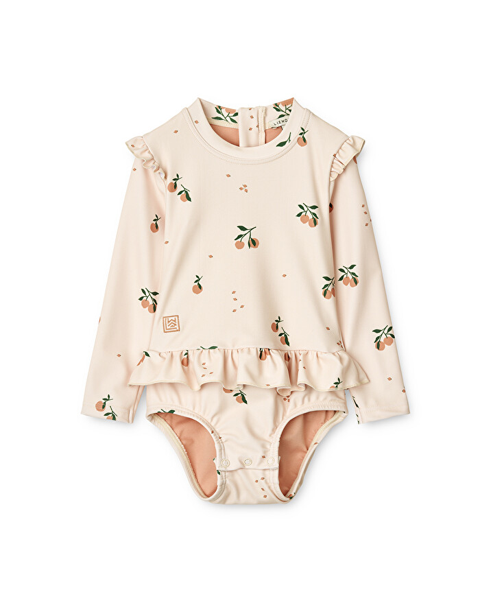 Sleeved swimsuit Sille peaches  Liewood
