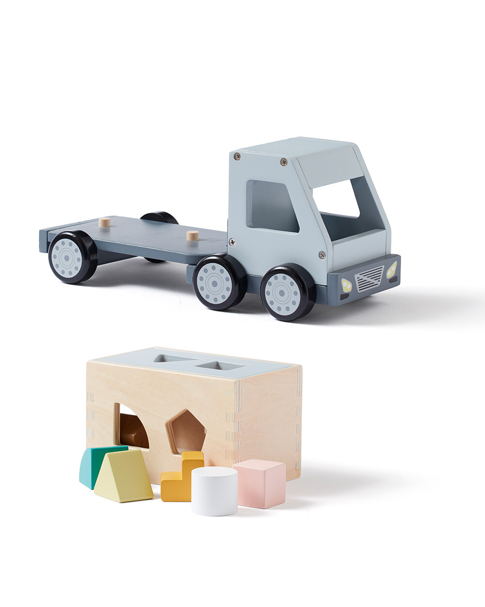 Wooden sorter truck Multicolored color  Kid's concept