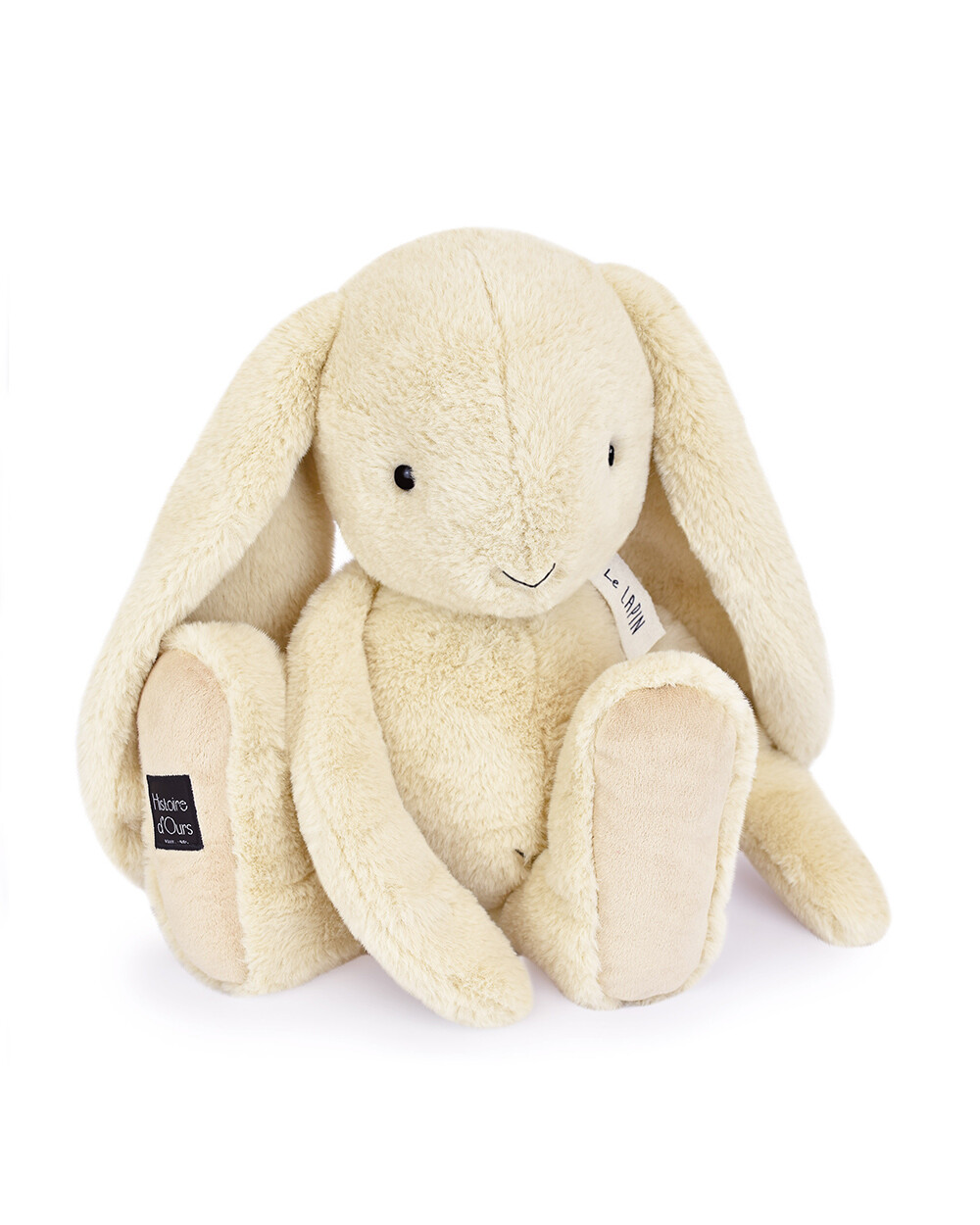 Rabbit soft toy 50 cm Vanilla color  Histoire d'Ours