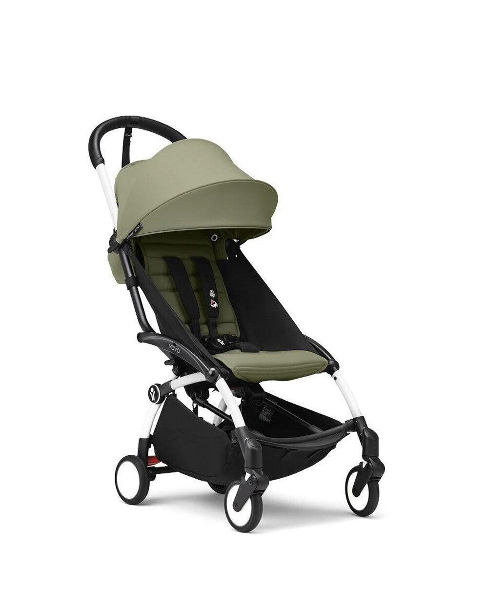 YOYO&sup3; pack 6+ pushchair with white frame Olive colour  Stokke