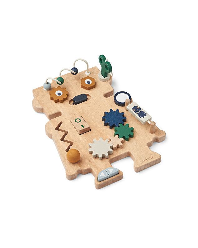 Carola wooden activity table Robot  Liewood