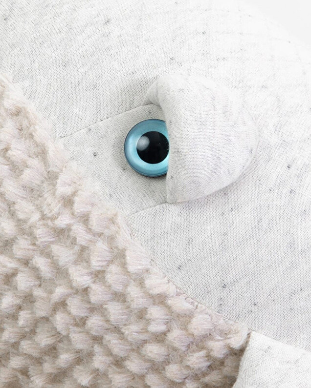 Whale soft toy 56 cm Albino color Bigstuffed