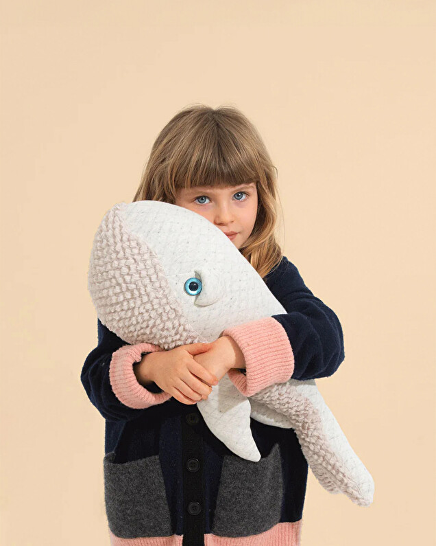 Whale soft toy 56 cm Albino color Bigstuffed