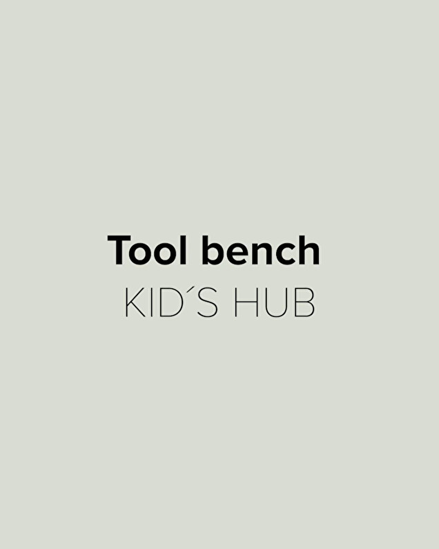 Wooden workbench Kid's Hub Kid's concept