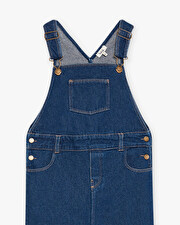 Long denim overalls Navy blue color  Natalys
