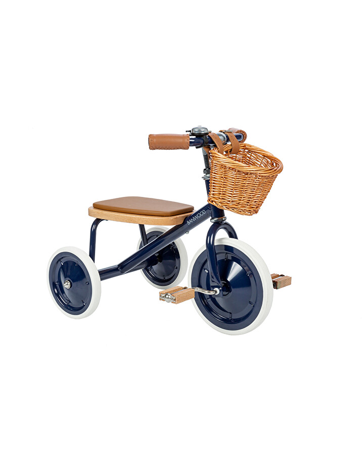 Vintage tricycle Trike Navy blue color  Banwood