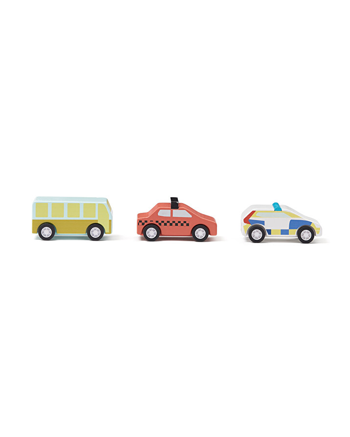 Wooden friction cars X3 Set of 3  Kid's concept