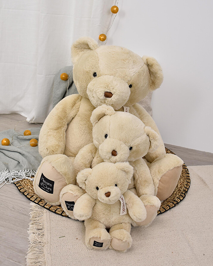 Bear soft toy Le Nounours 40 cm Beige color  Histoire d'Ours