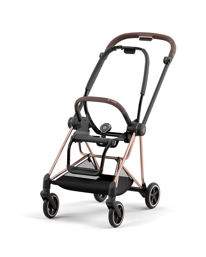 MIOS progressive pushchair pack with rosegold chassis Deep black color  Cybex