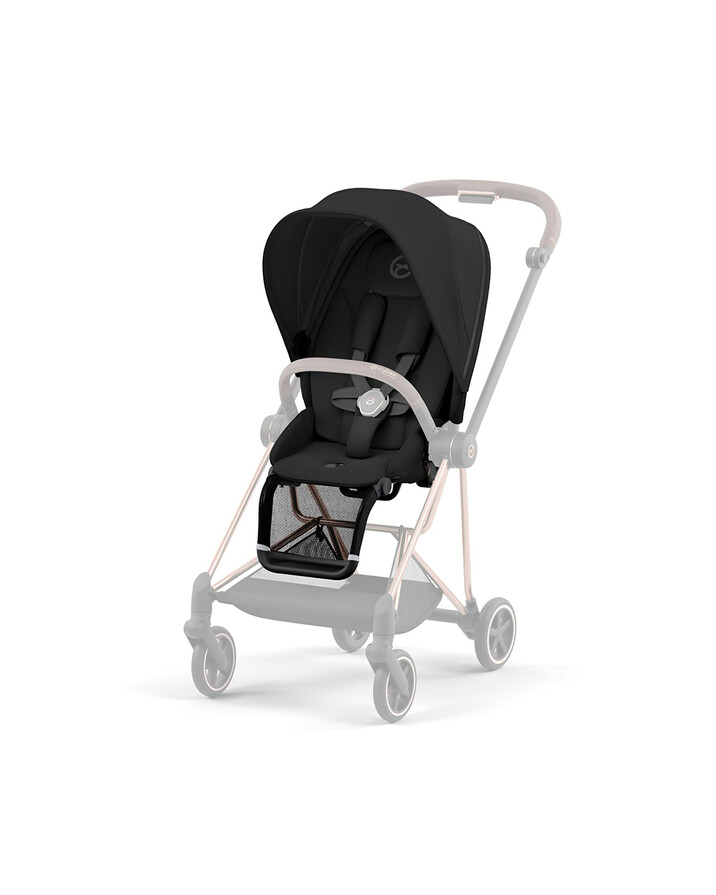 MIOS progressive pushchair pack with rosegold chassis Deep black color  Cybex