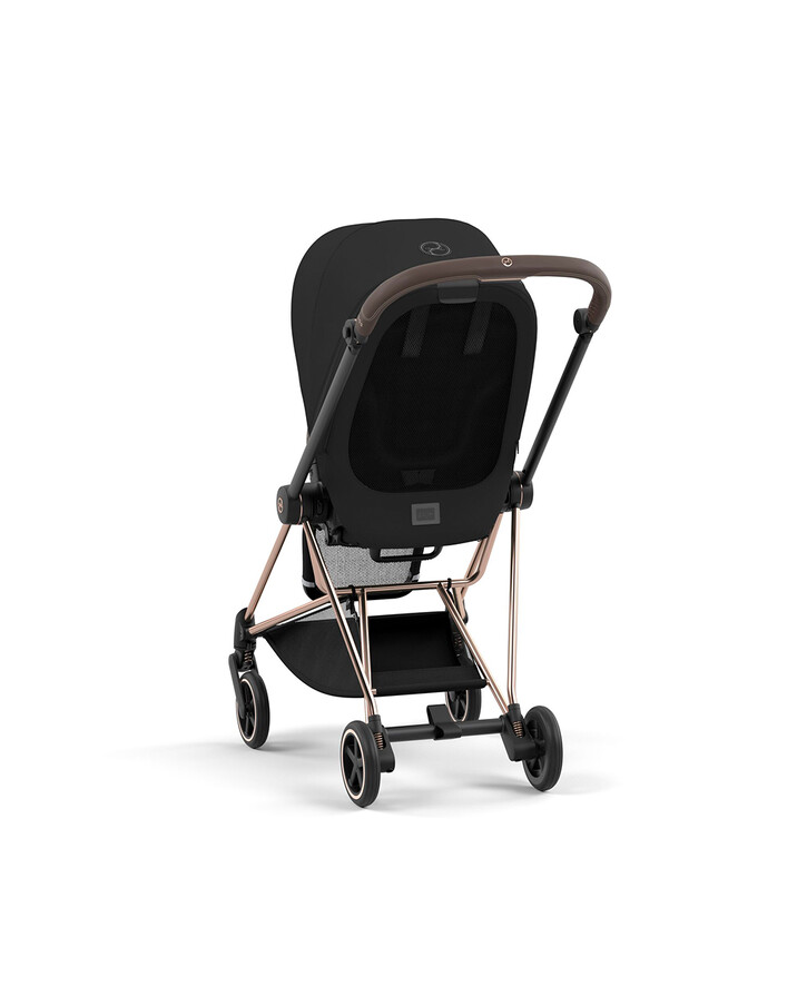 MIOS pushchair pack with rosegold frame Deep black color  Cybex