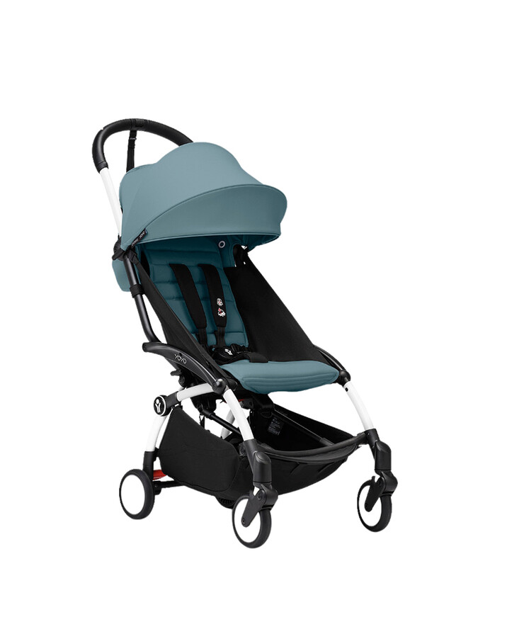 YOYO&sup3; pack 6+ pushchair with white frame Aqua colour  Stokke
