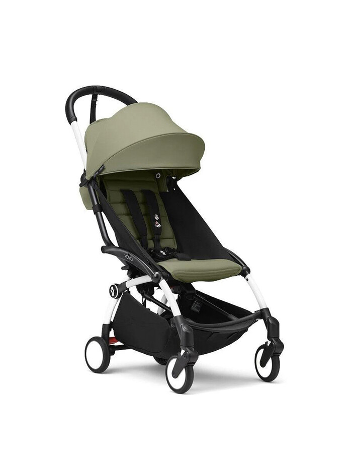 YOYO&sup3; pack 6+ pushchair with white frame Olive colour  Stokke