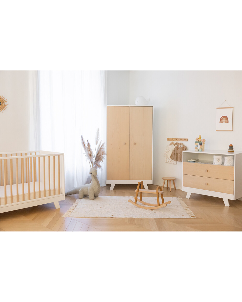 Lubin wardrobe Wood colour  Natalys