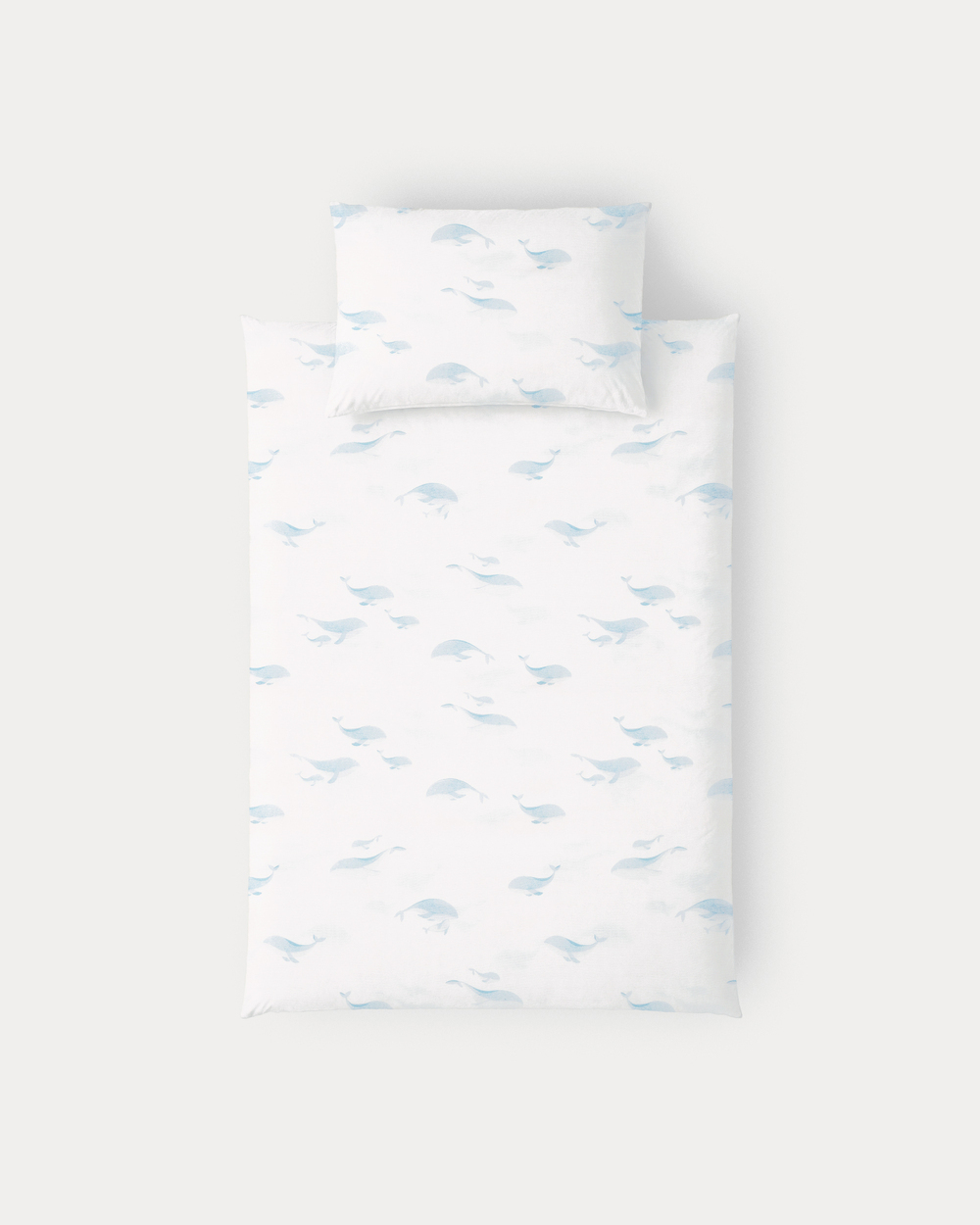 Colette bed linen set Whale print  Natalys