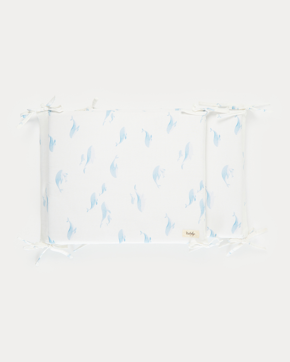 Leandre bumper pad Whale print  Natalys