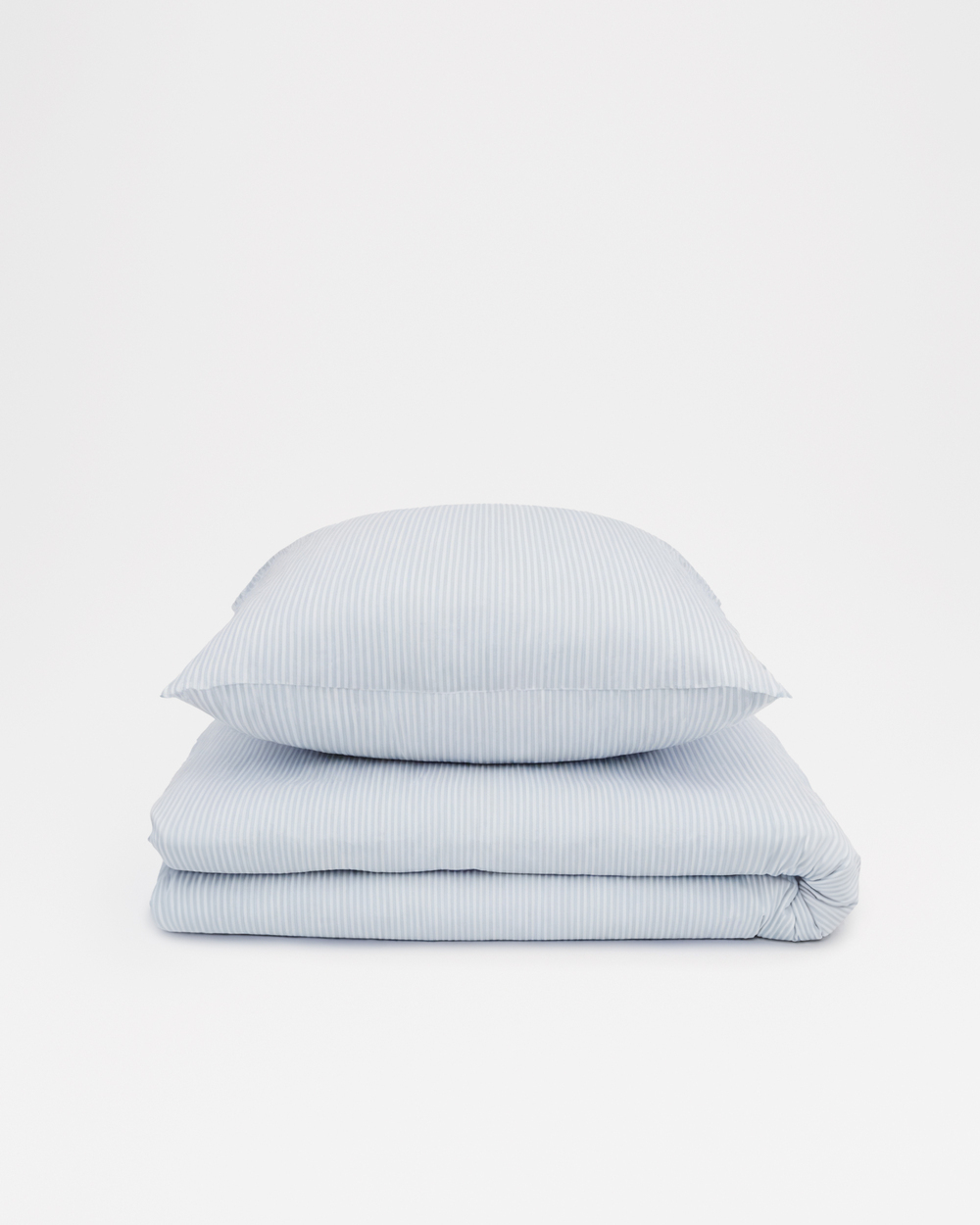 Colette bed linen set Blue sky stripes print  Natalys
