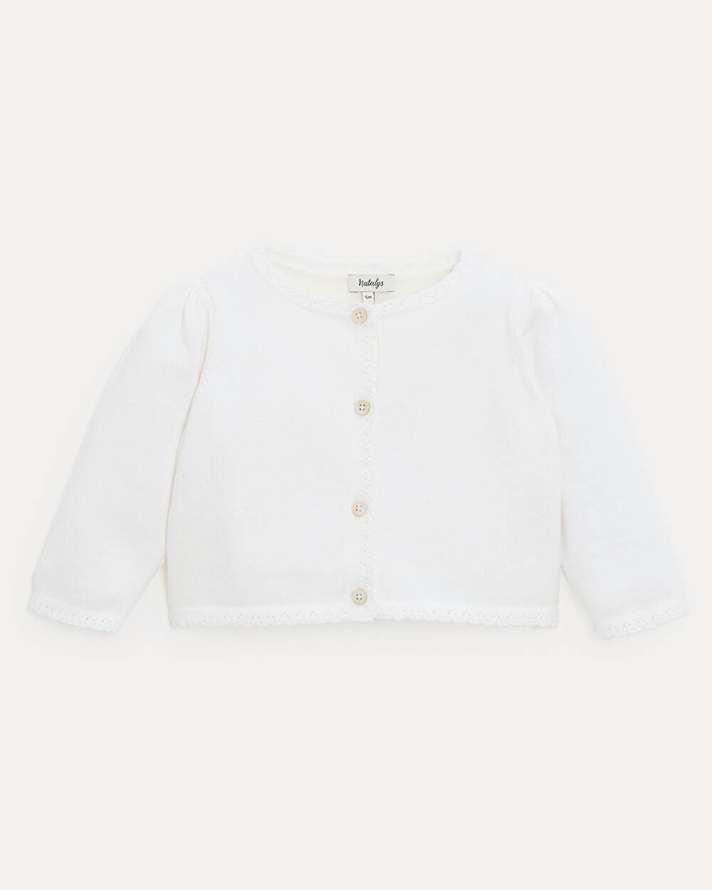 Victoire fancy cardigan Off-white colour  Natalys