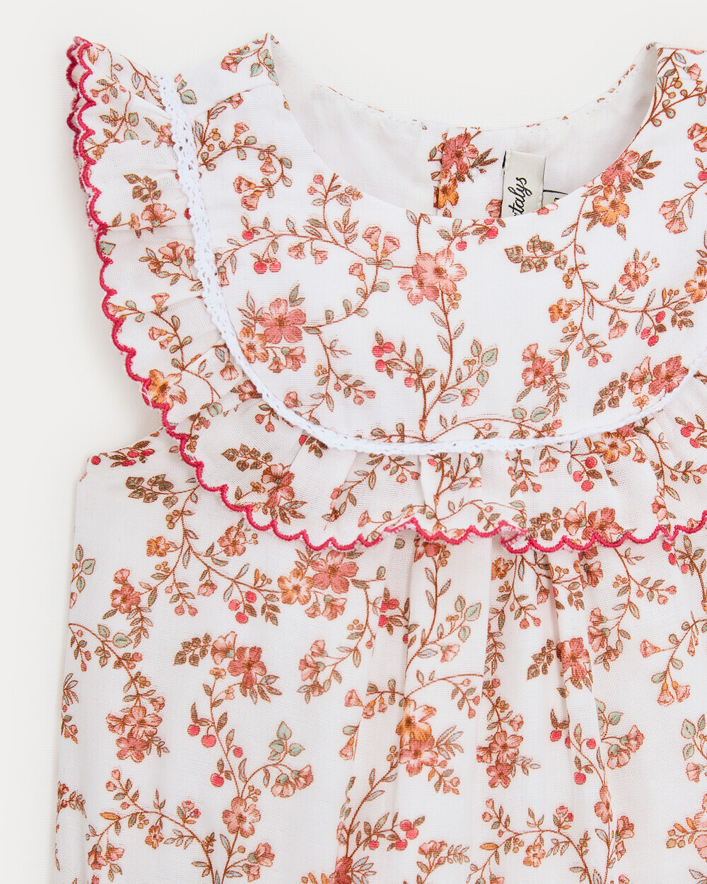 C&eacute;lestine cotton gauze romper Arabesque print  Natalys